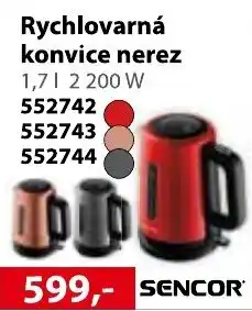 Rychlovarná konvice nerez