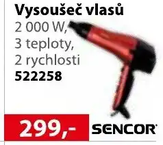 Konzum SENCOR Vysoušeč vlasů nabídka