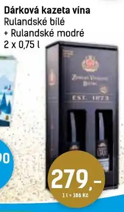 Konzum Dárková kazeta vína Rulandské bílé + Rulandské modré nabídka