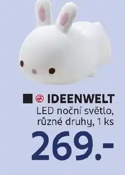 Rossmann IDEENWELT LED noční světlo nabídka