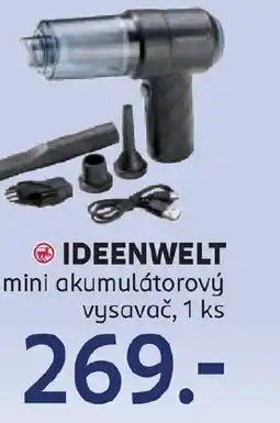 Rossmann IDEENWELT mini akumulátorový vysavač nabídka