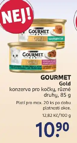 Rossmann GOURMET Gold konzerva pro kočky nabídka