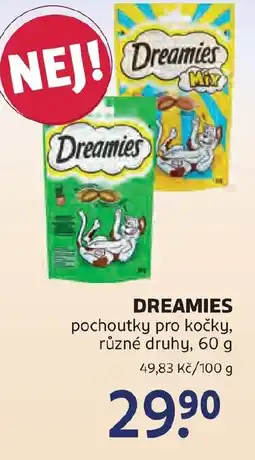 Rossmann DREAMIES pochoutky pro kočky nabídka