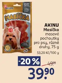 Rossmann AKINU Masíčka masové pochoutky pro psy nabídka