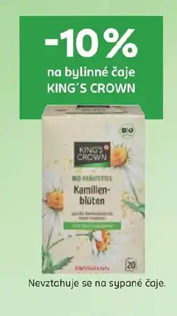 Rossmann Na bylinné čaje KING'S CROWN nabídka
