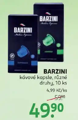 Rossmann BARZINI kávové kapsle nabídka
