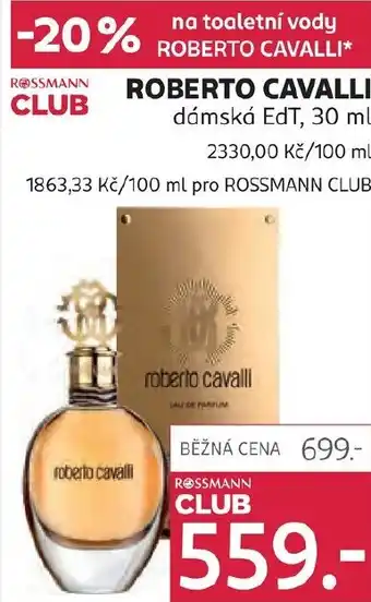 Rossmann ROBERTO CAVALLI dámská EdT nabídka