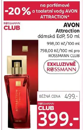 Rossmann AVON Attraction dámská EdP nabídka