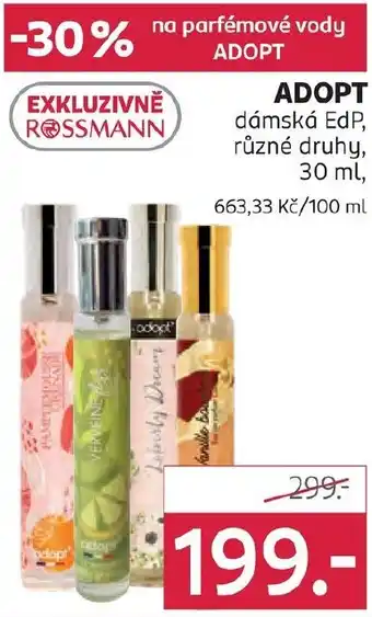 Rossmann ADOPT dámská EdP nabídka
