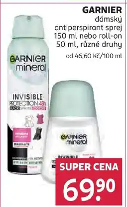 Rossmann GARNIER dámský antiperspirant sprej nabídka