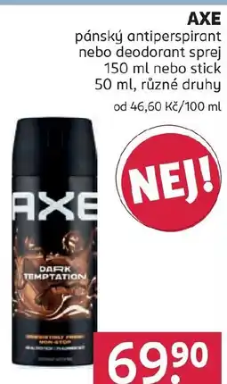 Rossmann AXE pánský antiperspirant nebo deodorant sprej nabídka