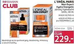 Rossmann L'ORÉAL PARIS Men Expert Hydra Energetic pánský hydratační krém nabídka