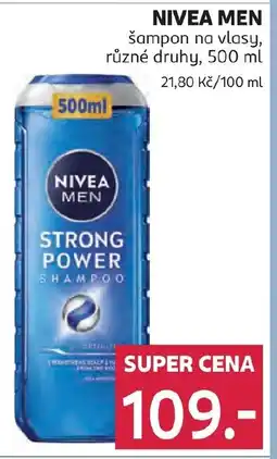 Rossmann NIVEA MEN šampon na vlasy nabídka