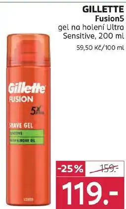 Rossmann GILLETTE Fusion5 gel na holení nabídka