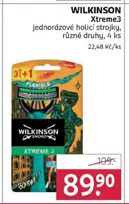 Rossmann WILKINSON Xtreme3 jednorázové holicí strojky nabídka