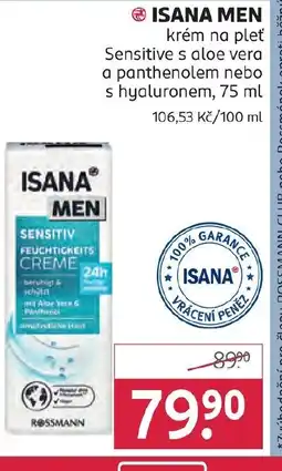 Rossmann ISANA MEN krém na pleť nabídka