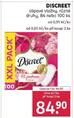 Rossmann DISCREET slipové vložky nabídka