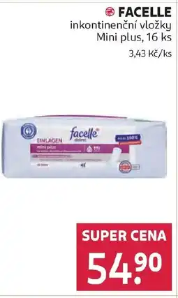 Rossmann FACELLE inkontinenční vložky Mini plus nabídka