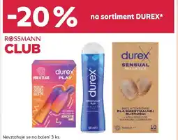 Rossmann Na sortiment DUREX* nabídka