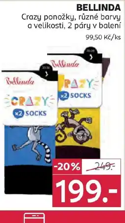 Rossmann BELLINDA Crazy ponožky nabídka