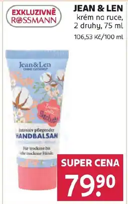 Rossmann JEAN & LEN krém na ruce nabídka