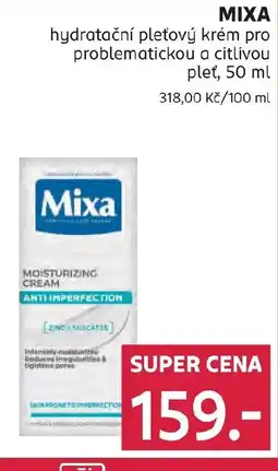 Rossmann MIXA hydratační pleťový krém pro problematickou a citlivou pleť nabídka