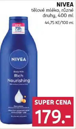 Rossmann NIVEA tělové mléko nabídka