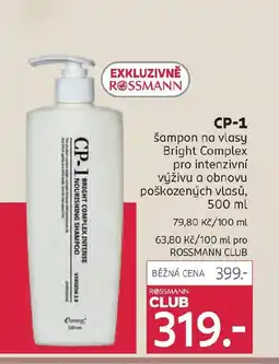 Rossmann CP-1 šampon na vlasy nabídka