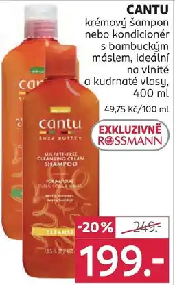 Rossmann CANTU krémový šampon nebo kondicionér nabídka