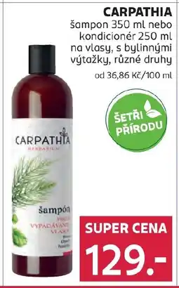 Rossmann CARPATHIA šampon nabídka