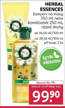 Rossmann HERBAL ESSENCES šampon na vlasy nabídka