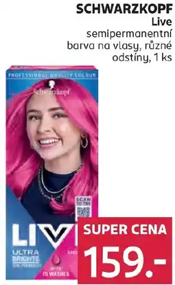 Rossmann SCHWARZKOPF Live semipermanentní barva na vlasy nabídka