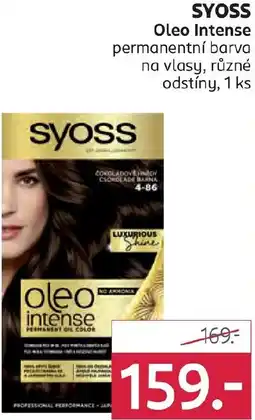 Rossmann SYOSS Oleo Intense permanentní barva na vlasy nabídka