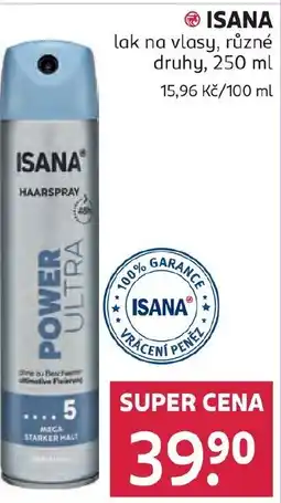 Rossmann ISANA lak na vlasy nabídka