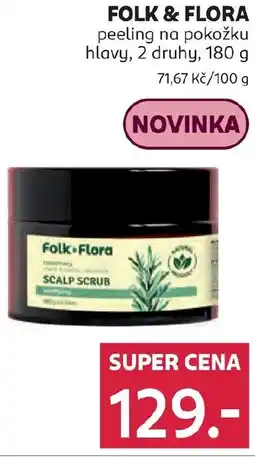 Rossmann FOLK & FLORA peeling na pokožku hlavy nabídka
