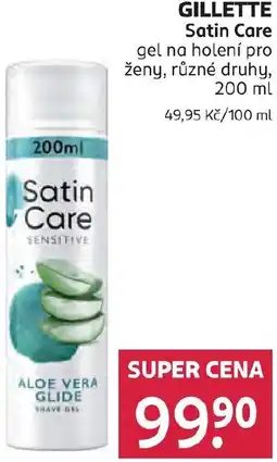 Rossmann GILLETTE gel na holení pro ženy nabídka