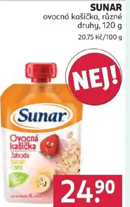 Rossmann SUNAR ovocná kašička nabídka