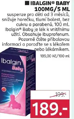 Rossmann Ibalginⓡ baby 100mg nabídka