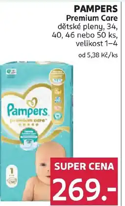 Rossmann PAMPERS Premium Care dětské pleny, 34, 40, 46 nebo 50 ks, velikost 1-4 nabídka