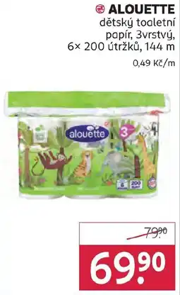 Rossmann ALOUETTE dětský toaletní papír, 3vrstvý nabídka