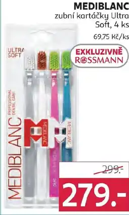Rossmann MEDIBLANC zubní kartáčky Ultra Soft nabídka