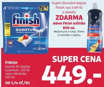 FINISH kapsle do myčky Quantum, 120 ks nebo Ultimate