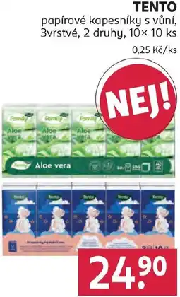 Rossmann TENTO papírové kapesníky s vůní nabídka
