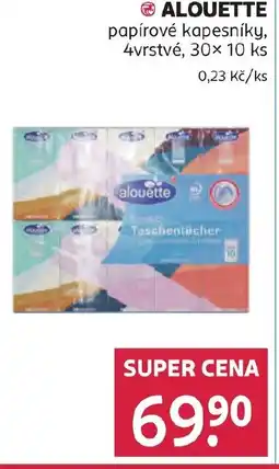 Rossmann ALOUETTE papírové kapesníky nabídka