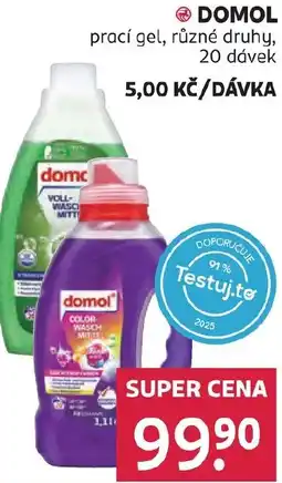Rossmann DOMOL prací gel nabídka