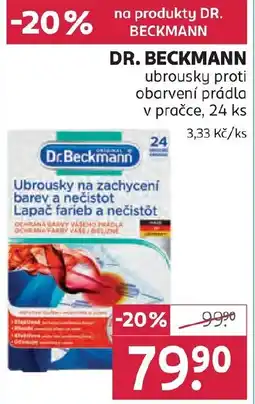 Rossmann DR. BECKMANN ubrousky proti obarvení prádla v pračce nabídka
