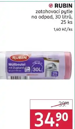 Rossmann RUBIN zatahovací pytle na odpad nabídka