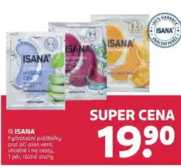 Rossmann ISANA hydratační polštářky pod oči aloe vera, vhodné i na cesty nabídka