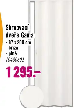 Hornbach Shrnovací dveře Gama nabídka