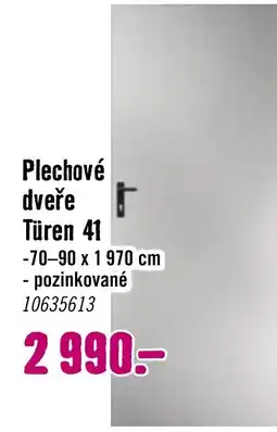 Hornbach Plechové dveře Türen 41 nabídka